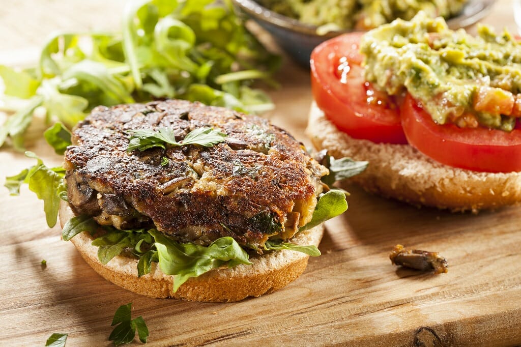 The Ultimate Mushroom Vegan Burger and Blended Mushroom + Beef Burger